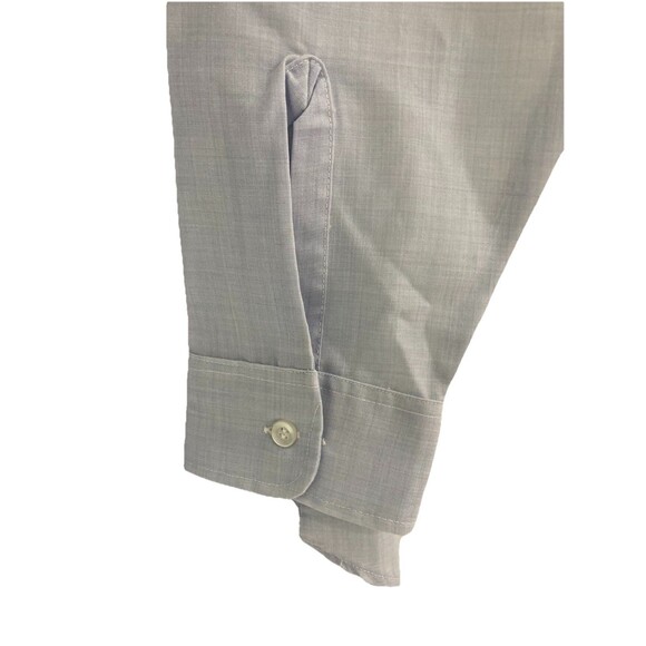 Shirt Man's Long Sleeve Polyester Wool Air Force Blue USAF VTG 16.5 32 Creighton - Picture 7 of 10